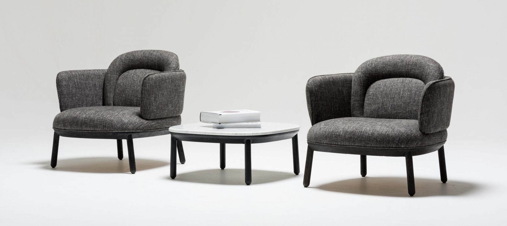 BRUNA   ARMCHAIRS WITH COFFEE TABLE - Design bútorok